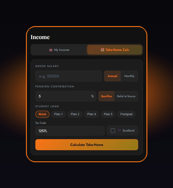 Take-home calculator